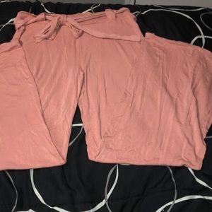 Pink palazzo pants